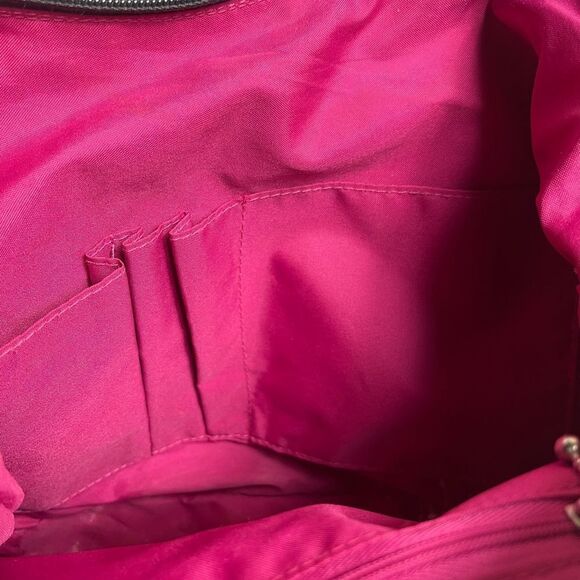 Baggallini gray Nylon shoulder bag with silver tone hardwares adjustable strap. - Picture 12 of 13